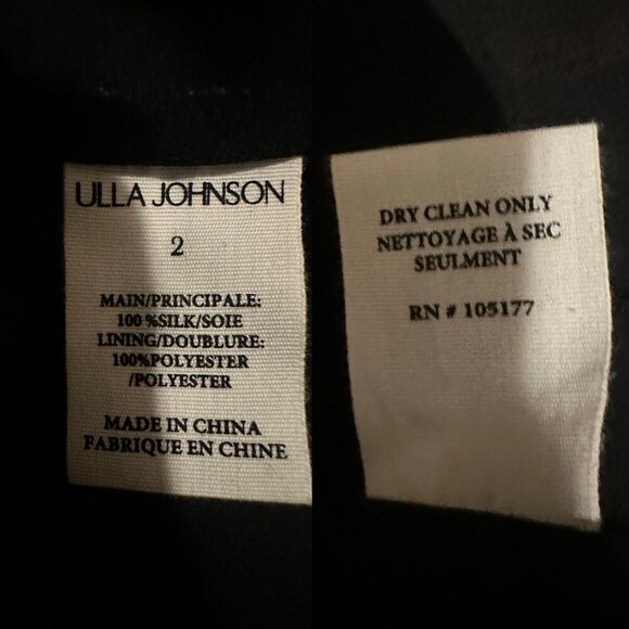 Ulla Johnson Zina Nocturne Ruffle Shibori Silk Crinkle Chiffon Mini Dress 2 - Picture 13 of 14